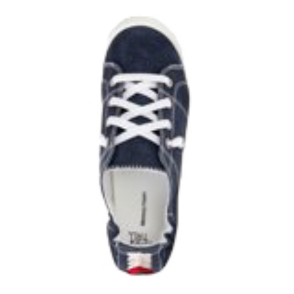 Time and Tru Women's Scrunch Back Slip-On Sneaker Sizes and Width varies Blue - Picture 3 of 4